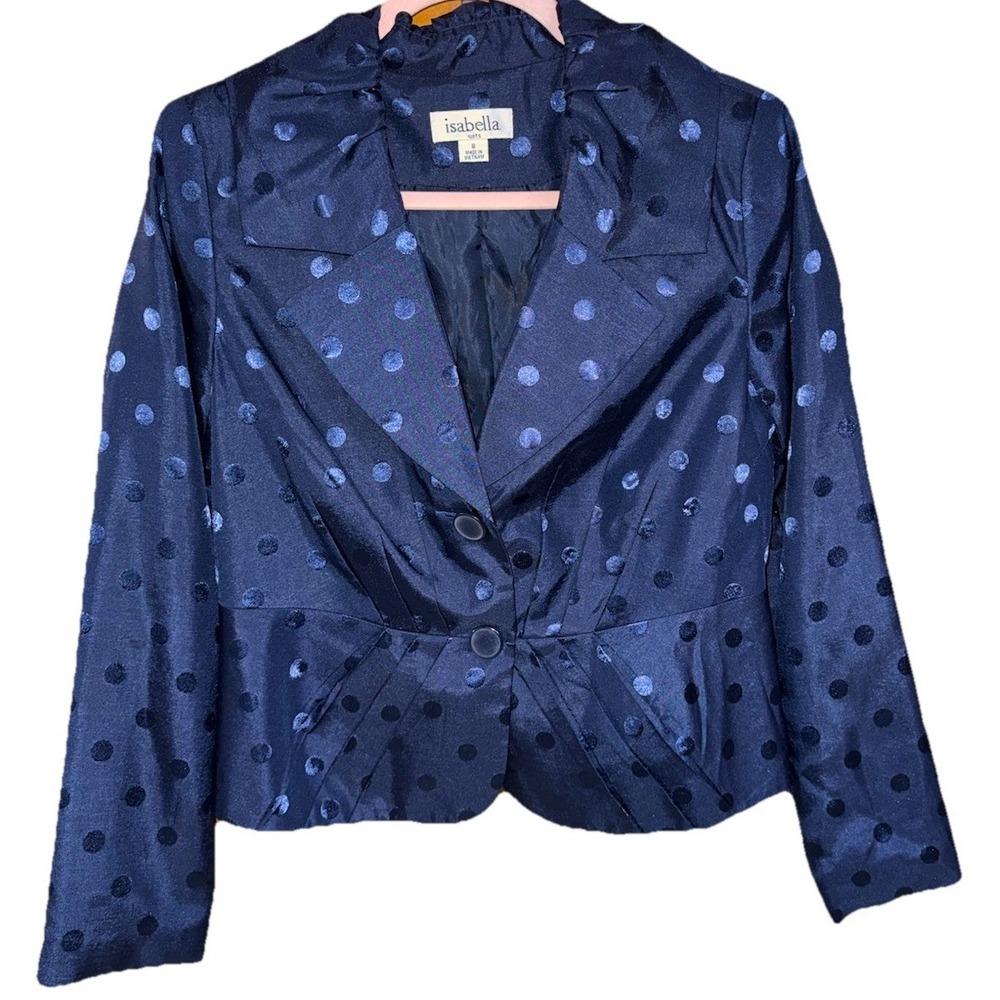 Isabella Suits Navy With Polkadots Size 8‎